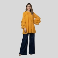 Girls Frill Bazoo Top Plane Color